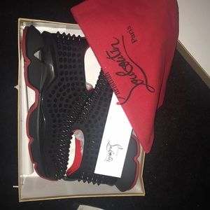 Christian Louboutin spike sock leather sneaker